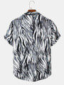 zebra Art  Mens  Digital Print Shirt