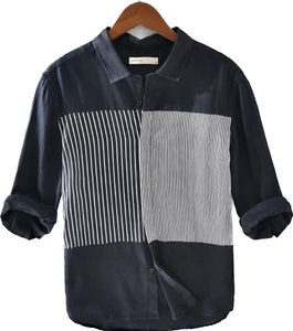 Classy Black Vertical Stripe Casual Authentic Full Sleeves Shirt
