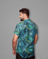 Blue Green Shades Beach Style Design Shirt