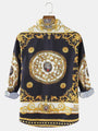 Fashionable Gold Print Luxury Print Shirt