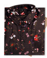 Black Trendy Stylish Flower Design Shirt