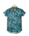 Blue Green Shades Beach Style Design Shirt